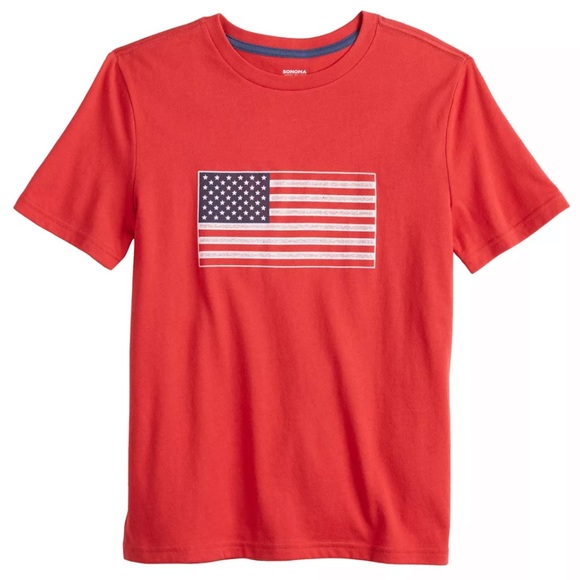 Sonoma Other - Sonoma Boys Americana America USA Flag Stars and Stripes Tee Shirt